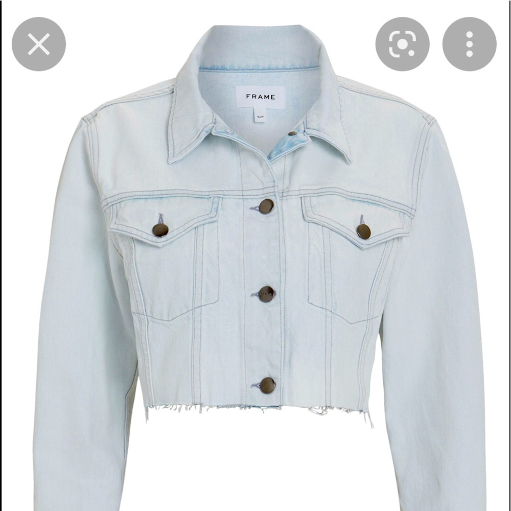 FRAME denim ultra crop jacket